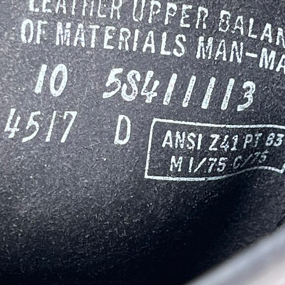 Vintage Turntec Men’s Linesman Black Logger Safety Toe Moto Boots Size US 10 D - Picture 11 of 11